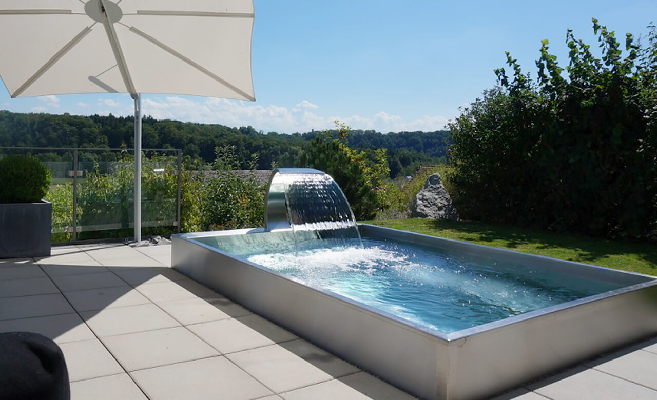 aufstell edelstahl whirlpool