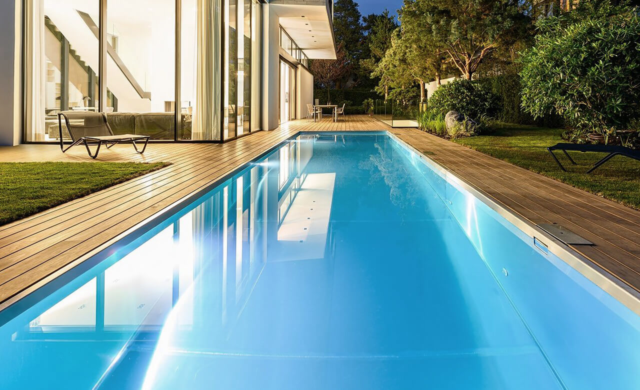 edelstahlpools mit skimmertechnik