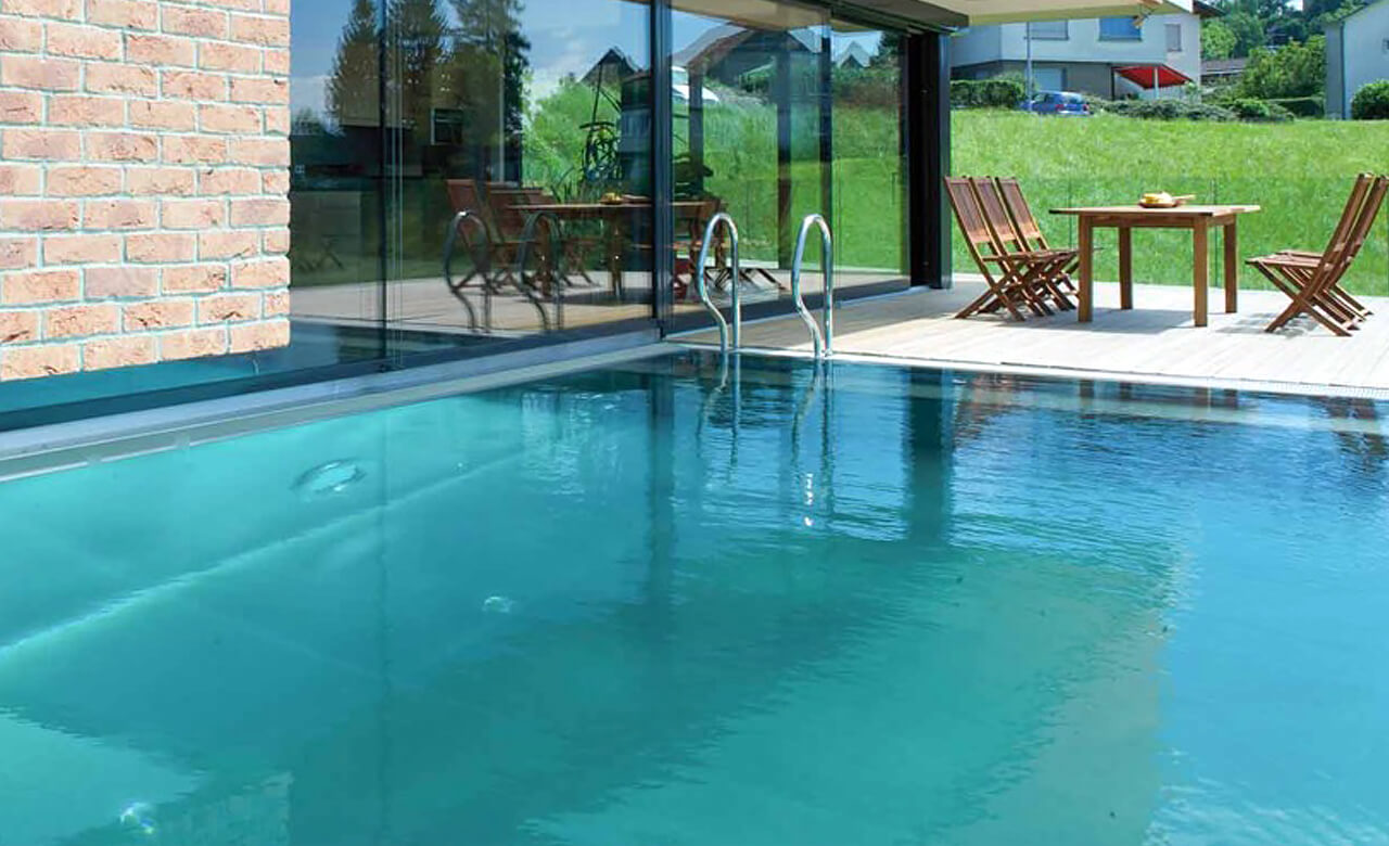 edelstahl überlaufpool